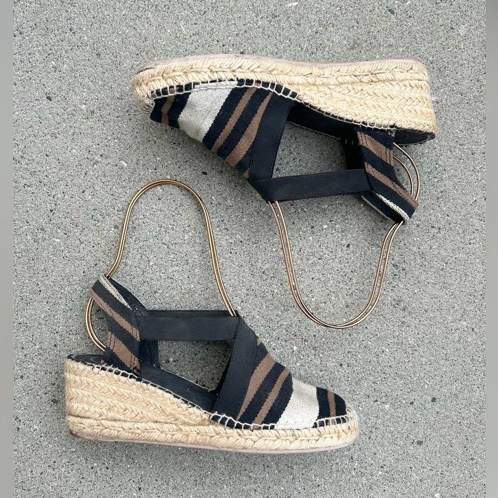 Toni Pons - Striped Espadrille‎ Wedge Sandals